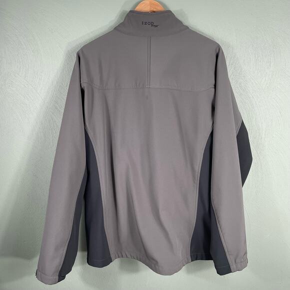IZOD Performx Men's Jacket XXLGray Stretch Full Zip Golf Activewear - Picture 13 of 14
